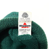 Vintage 90's Wigwam Green Wool Cuff Beanie