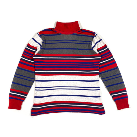 Vintage 90's Polo Ralph Lauren Striped Turtleneck Longsleeve T-Shirt