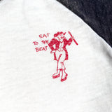 Vintage 80's Graffiti Charlottesville VA Eat to the Beat Raglan T-Shirt