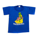 Vintage 80's Tyranno Skates Child's Skateboard T-Rex Dinosaur T-Shirt