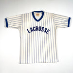 Vintage 70's Lacrosse Pinstripe Jersey Ringer Pride Brand Uniform Set