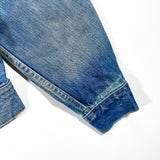 Vintage 70's LEE Sanforized Union Made in USA Blue Denim Jean Jacket