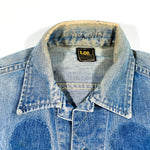 Vintage 70's LEE Sanforized Union Made in USA Blue Denim Jean Jacket