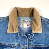 Vintage 80's Breaker Denim Cropped Jean Jacket