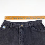 Vintage 90's Wrangler for Women Black Denim Size 16 Shorts