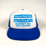 Vintage 80's Mazda Genuine Body Parts Sharrett Inc. Trucker Hat
