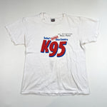 K95 CountryVintage 90's K95 Country Radio White Size Large T-Shirt