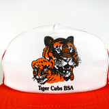 Vintage 90's Tiger Cubs BSA Boy Scouts Made in USA Youth Trucker Hat