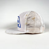 Vintage 80's Bonham Oil Company White Made in USA Trucker Hat