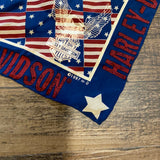 Vintage 1997 Harley Davidson Patriotic Scarf