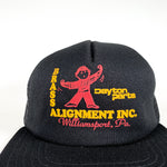 Vintage 80's Brass Alignment Williamsport PA Dayton Parts USA Trucker Hat