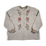 Vintage 90's Bon Worth Birds Grandma Cardigan Sweater