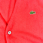 Vintage 80's Lacoste Pink Cardigan Sweater