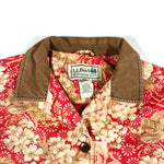 Vintage Y2K LL Bean Floral Chore Coat Jacket