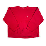 Vintage 90's Nike Swoosh Red Crewneck Sweatshirt