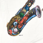 Vintage 1995 Seahorse Saxofone Animal Wrap T-Shirt
