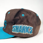 Vintage 90's San Jose Sharks NHL Ice Hockey Front Row Snapback Hat