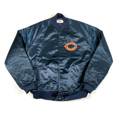 Vintage 80's Chicago Bears Chalk Line Made in USA Bomber Jacket