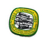 Vintage 1983 Rails to Richmond Triple Crossing Patch