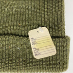 Vintage 1980 Green Military Deadstock Wool Watch Cap