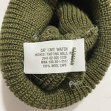 Vintage 1980 Green Military Deadstock Wool Watch Cap