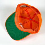 Vintage 80's Hunting Dog Safety Orange Earflap Hat