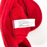 Vintage 90's LL Bean Red Fleece Toddler Trapper Hat
