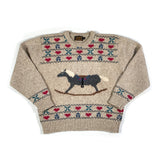 Vintage 1990 Eddie Bauer Wool Rocking Horse Sweater