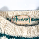 Vintage 80's LL Bean Boot and Dog Wool Sweater