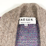 Vintage 90's Jaeger Paisley Wool Cardigan Sweater