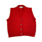 Vintage 80's Bechamel Red Sweater Vest