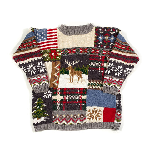 Vintage 1990 Heirloom Collectibles Christmas Sweater