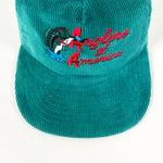 Vintage 90's Bass Anglers of America Green Corduroy Fishing Hat