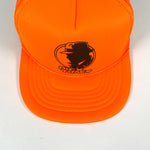 Vintage 80's Dick Tracy Television Show Neon Orange Snapback Trucker Hat