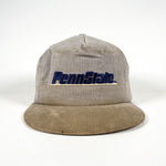 Vintage 90's Penn State Gray Corduroy PSU Nittany Lions Snapback Hat