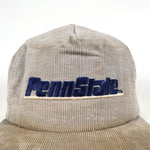 Vintage 90's Penn State Gray Corduroy PSU Nittany Lions Snapback Hat