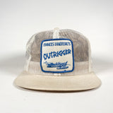 Vintage 80's France Langfords Outrigger All Mesh USA Made Trucker Hat