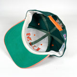 Vintage 90's University of Miami Split Bar Hat