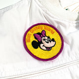 Vintage 80's 1967 Pontiac Firebird Minnie Mouse Patch White Jacket