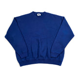 Vintage 90's Lee Blue Plain Minimalist Oversized Crewneck Sweatshirt