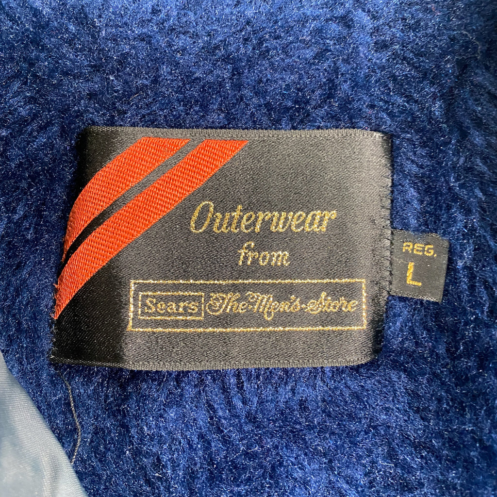 Vintage 80's Sears Men's Store Outerwear Fleece Lined Windbreaker
