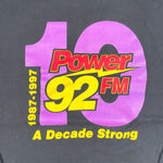 Vintage 1997 Power 92 FM Richmond Radio T-Shirt