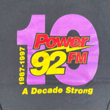 Vintage 1997 Power 92 FM Richmond Radio T-Shirt