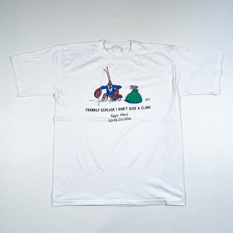 Vintage 80's Seafood Nags Head Souvenir T-Shirt