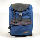 Vintage 90's Outdoor Products Blue Black Tribal Stripe Synch Backpack