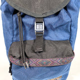 Vintage 90's Outdoor Products Blue Black Tribal Stripe Synch Backpack