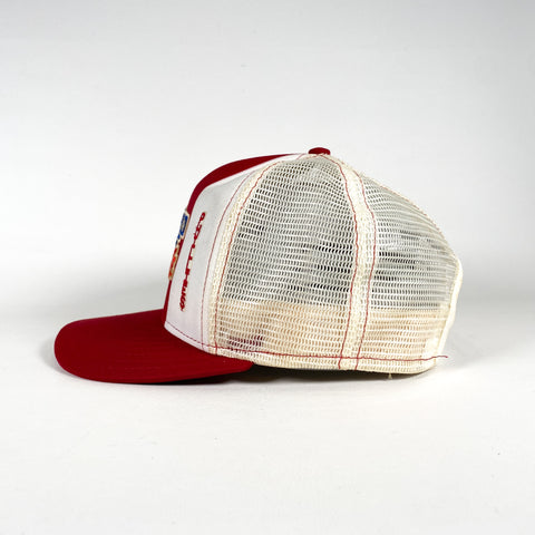 Vintage 80s Gray Philadelphia Phillies Corduroy Snapback Hat 