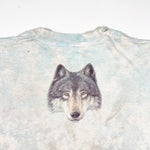 Vintage 1995 Wolf Liquid Blue Tie Dye T-Shirt