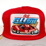 Vintage 80's Bill Elliott Autographed Coors Made in USA 3 Stripe Trucker Hat