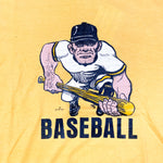 Vintage 70's Baseball Player Cartoon T-Shirt